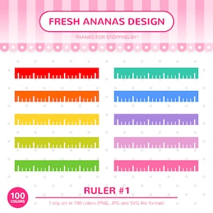 Inch and Centimeter Rulers Svg. Vector Cut File for Cricut