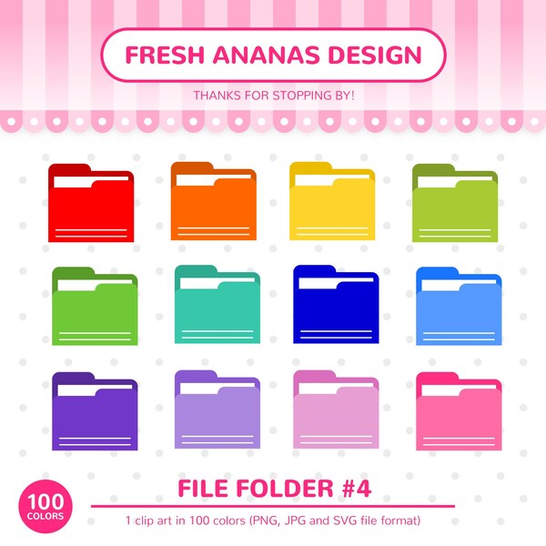 School Folder Clipart Etsy