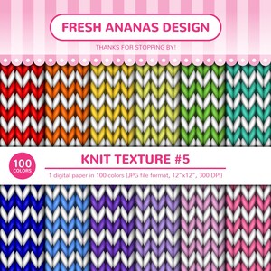 100 Farben Digitale Papiere: Stricktextur #5, Wolle, Pullover, Gestreift, Linien, Nahtlos, Pullover, Scrapbooking, Regenbogen, Papierpackung, Hintergrund