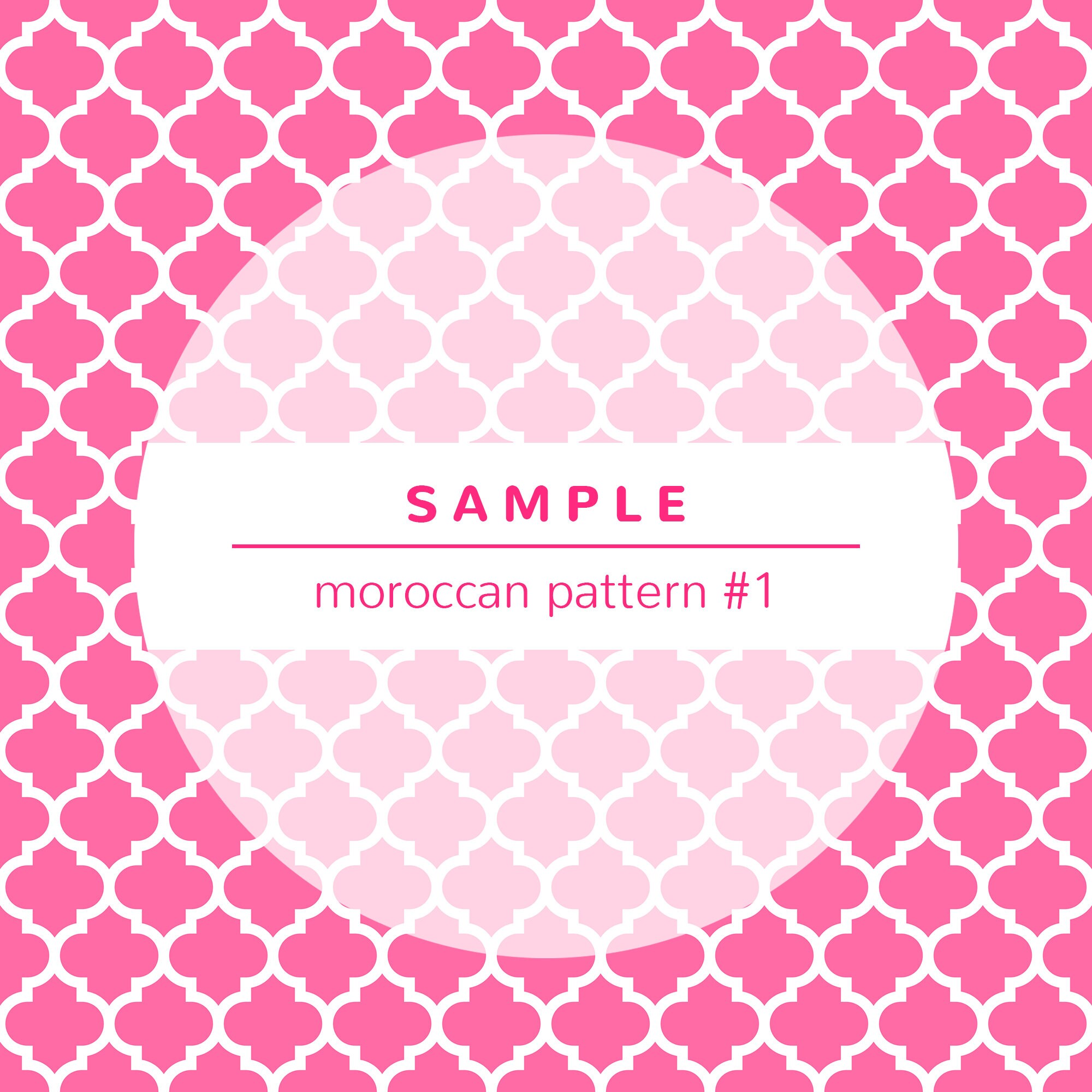 100 Colors Digital Papers: Moroccan Pattern #1, Arabic, Islamic ...