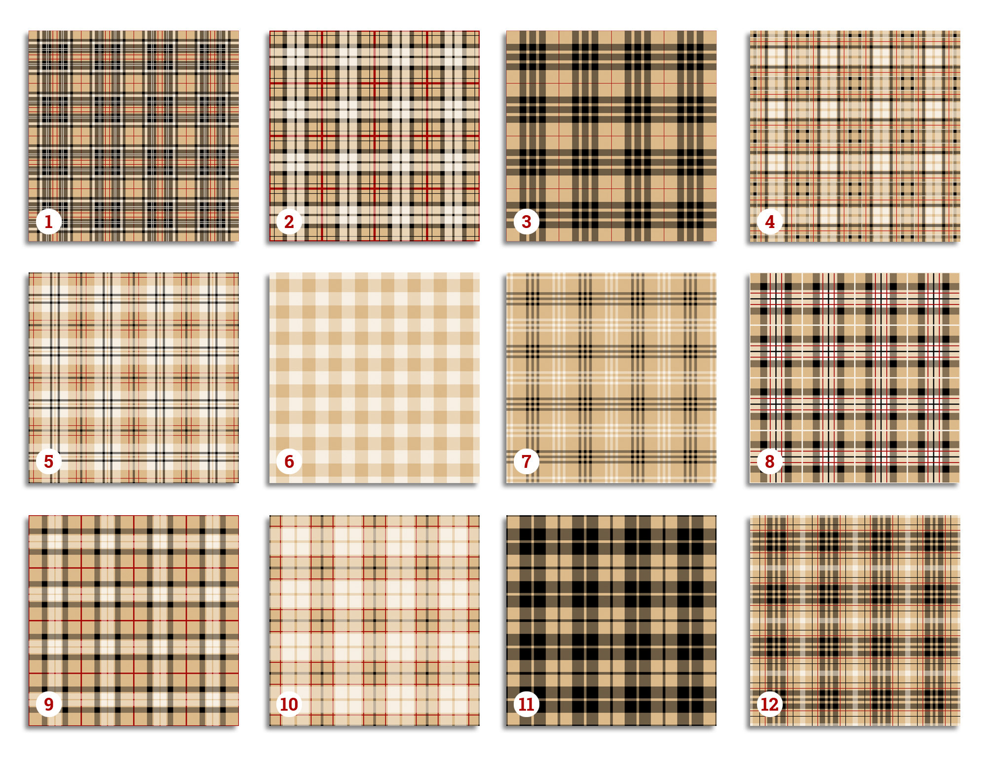 大人気アイテム #3, Patterns Tartan Plaid, Kilt Checked, Classic, Gingham, 洋書