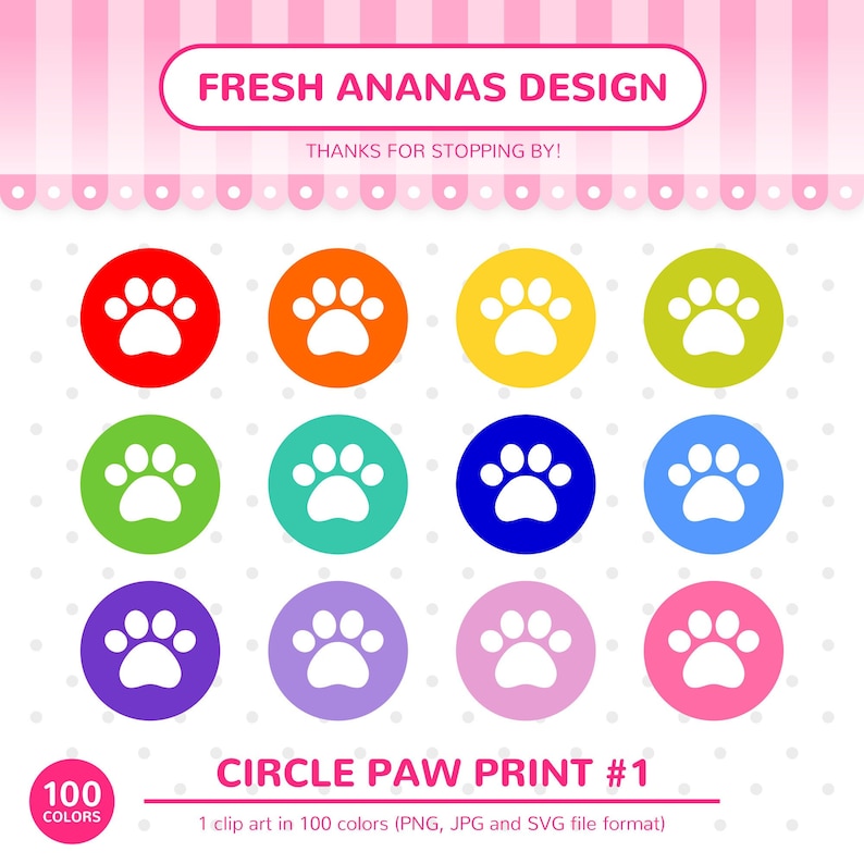 Free Free Paw Print Circle Svg 121 SVG PNG EPS DXF File