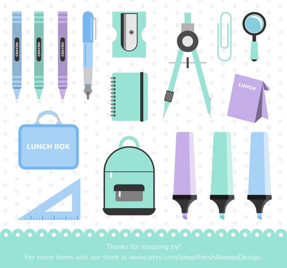 How to Draw Back to School Supplies #2 Cute and Easy step by step 