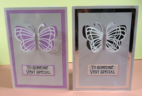 Butterfly Birthday Card Svg Butterfly Cut Filebutterfly Card Etsy