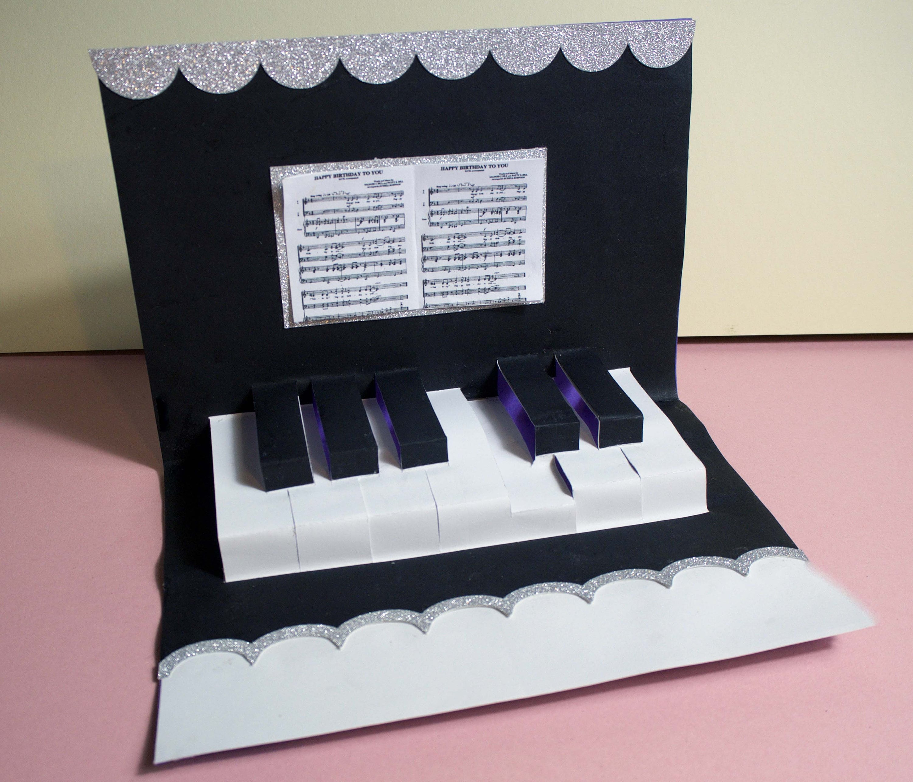 Download Piano Card Svg Filehappy Birthdaycut Filepop Up Birthday Etsy