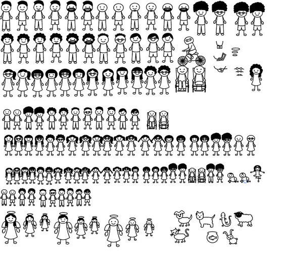 Download Huge Bundle 120 Stick Figure Family Svg Stick Figure Cut Etsy