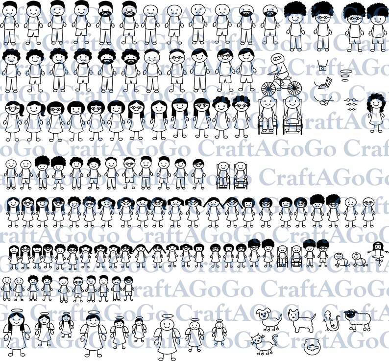 Free Free 345 Stick Family Svg Bundle SVG PNG EPS DXF File