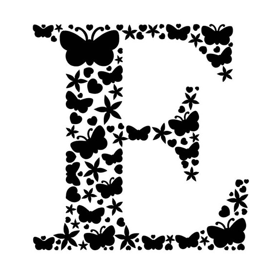 Download Monogram E Svg Letter E Cut File Initial E Svg Files Dxf Png Pdf Eps Cricut