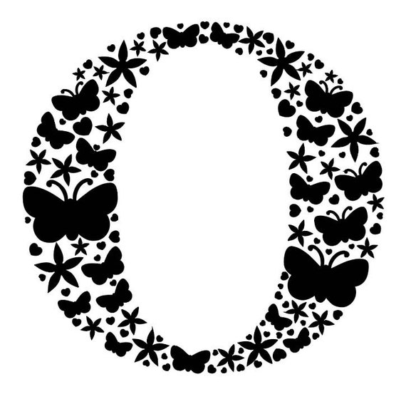 Download Initial O Cut File Monogram O Svg Floral Letter O Svg Svg Etsy