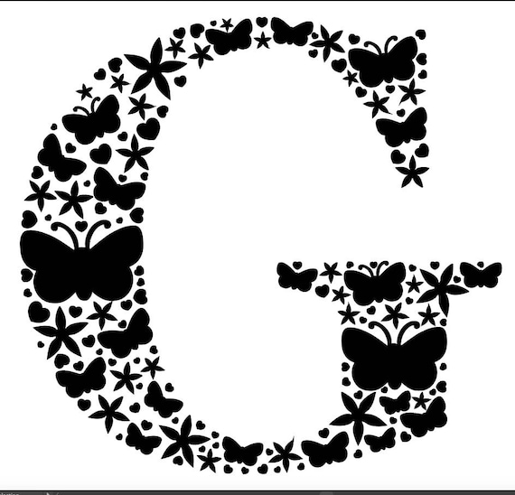 Download Monogram G Svg Letter G Cut File Initial G Svg Files Dxf Png Pdf Eps Cricut