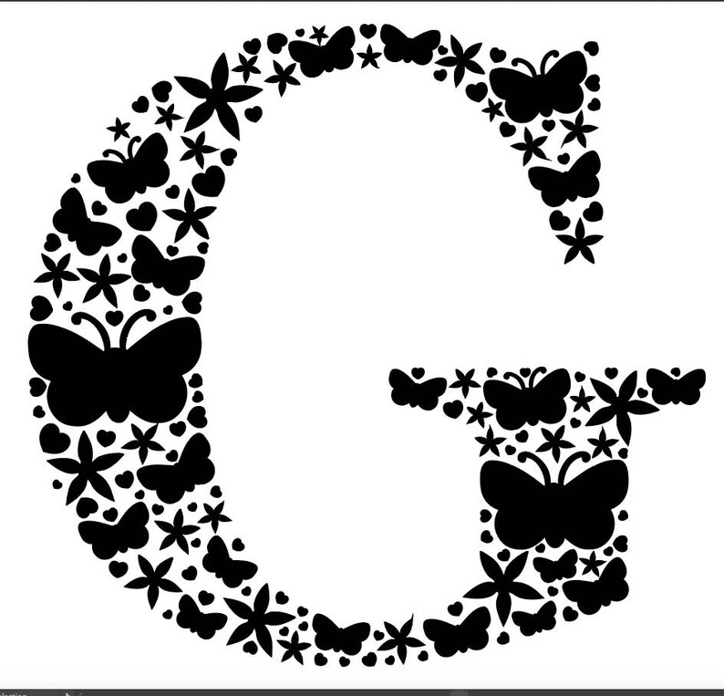 Download Monogram G SVG Letter G cut file Initial G svg files dxf ...