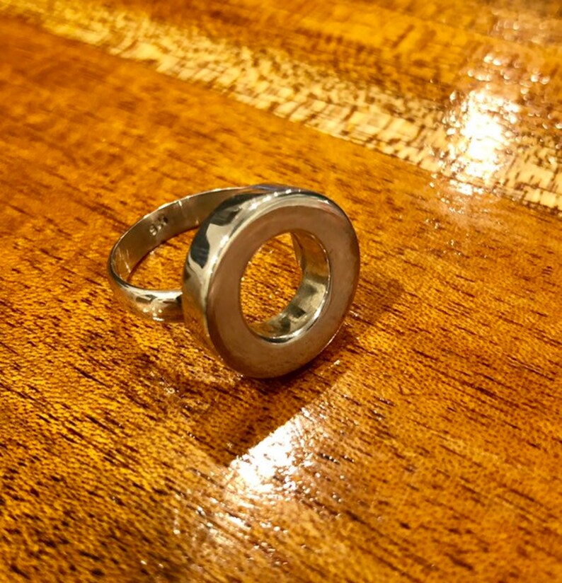 Heavy Hollow Circle Ring