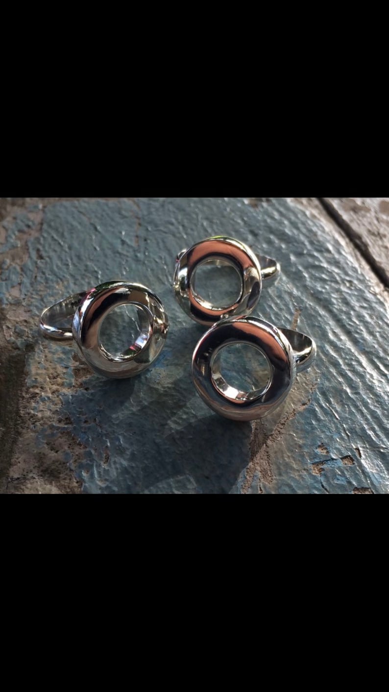 Heavy Hollow Circle Ring