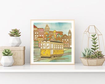 Creative Family Night Activity DIY Fabric Art & Craft Painting Kit - Batik Lisbon Kit - 8x8 Inch Printed Wax Design, Paint, Brush, Palette