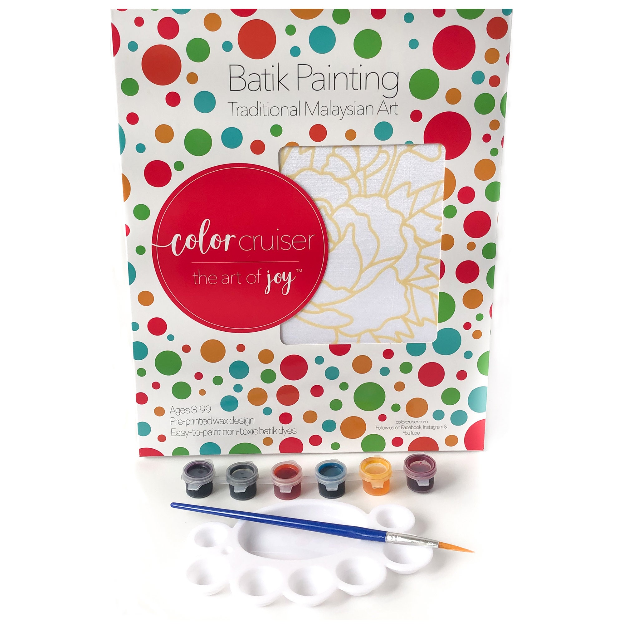 DIY Custom Batik Painting Kit 8x8 Inch Pre Drawn Wax Design Etsy