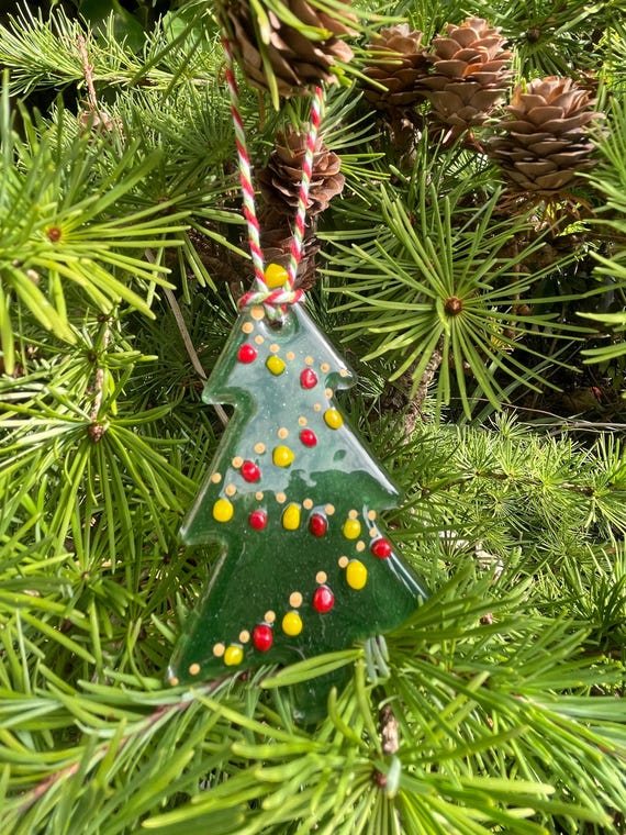 Enesco 手紡ぎガラス製クリスマスツリー ガラスのクリスマスツリー④
