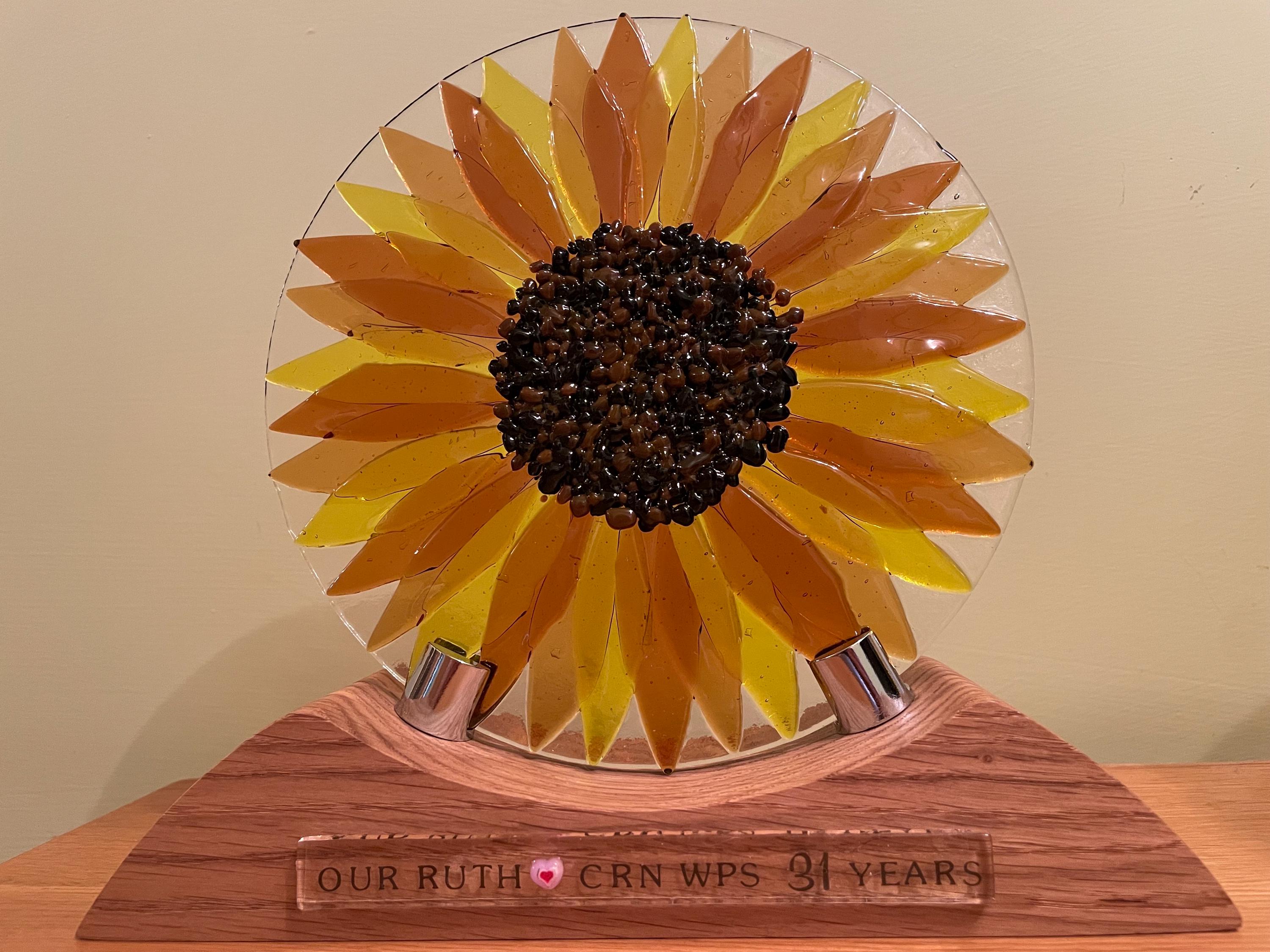 Suncatchers Sunflower Acchiappasole in vetro colorato acrilico