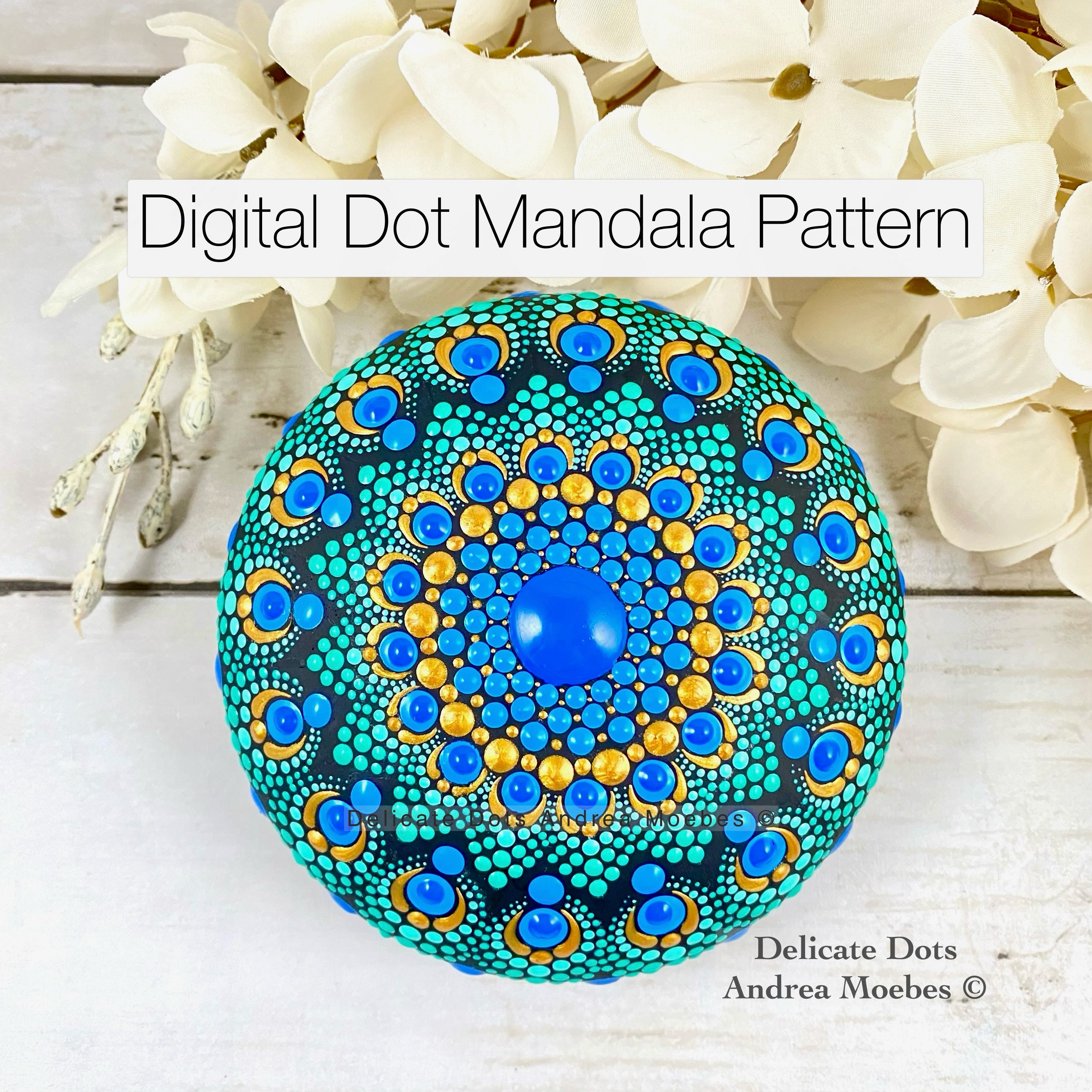 Curved 5pc Dotting tools for Mandala Dot Art, Bent dot art tools
