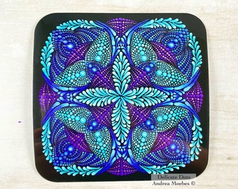 Dot Mandala Vinyl-Aufkleber: Wasserfester Boho-Aufkleber