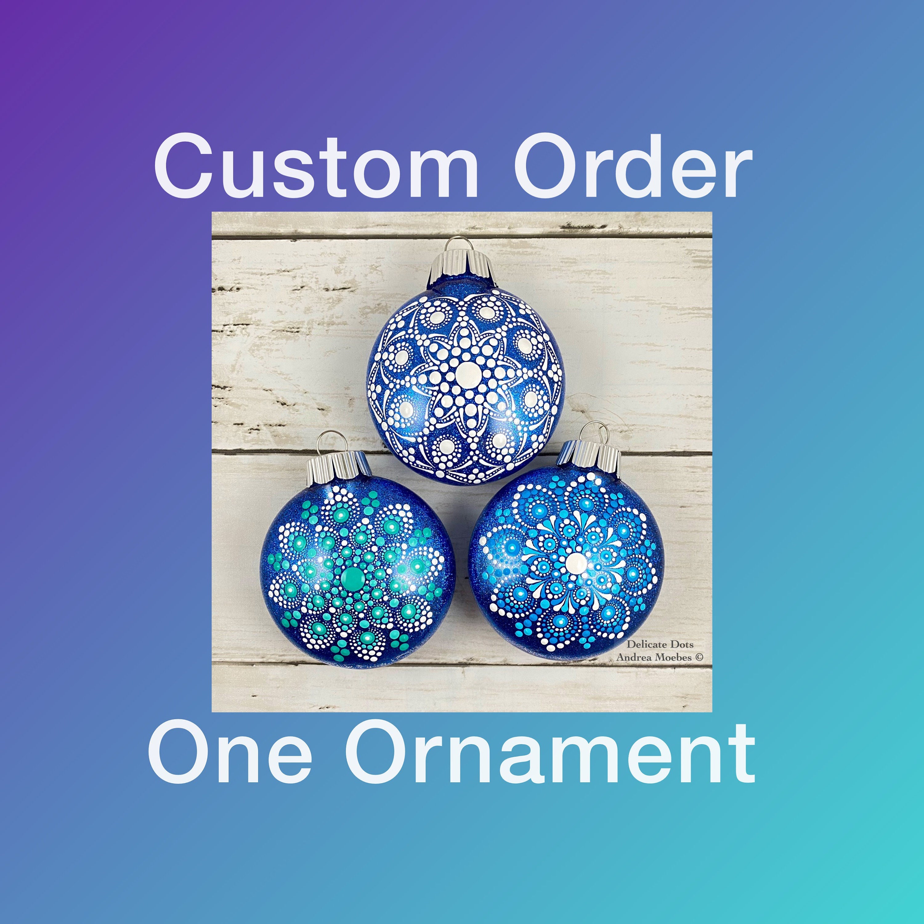 One Mandala Christmas tree ornament, Holiday Ornament, Christmas and …