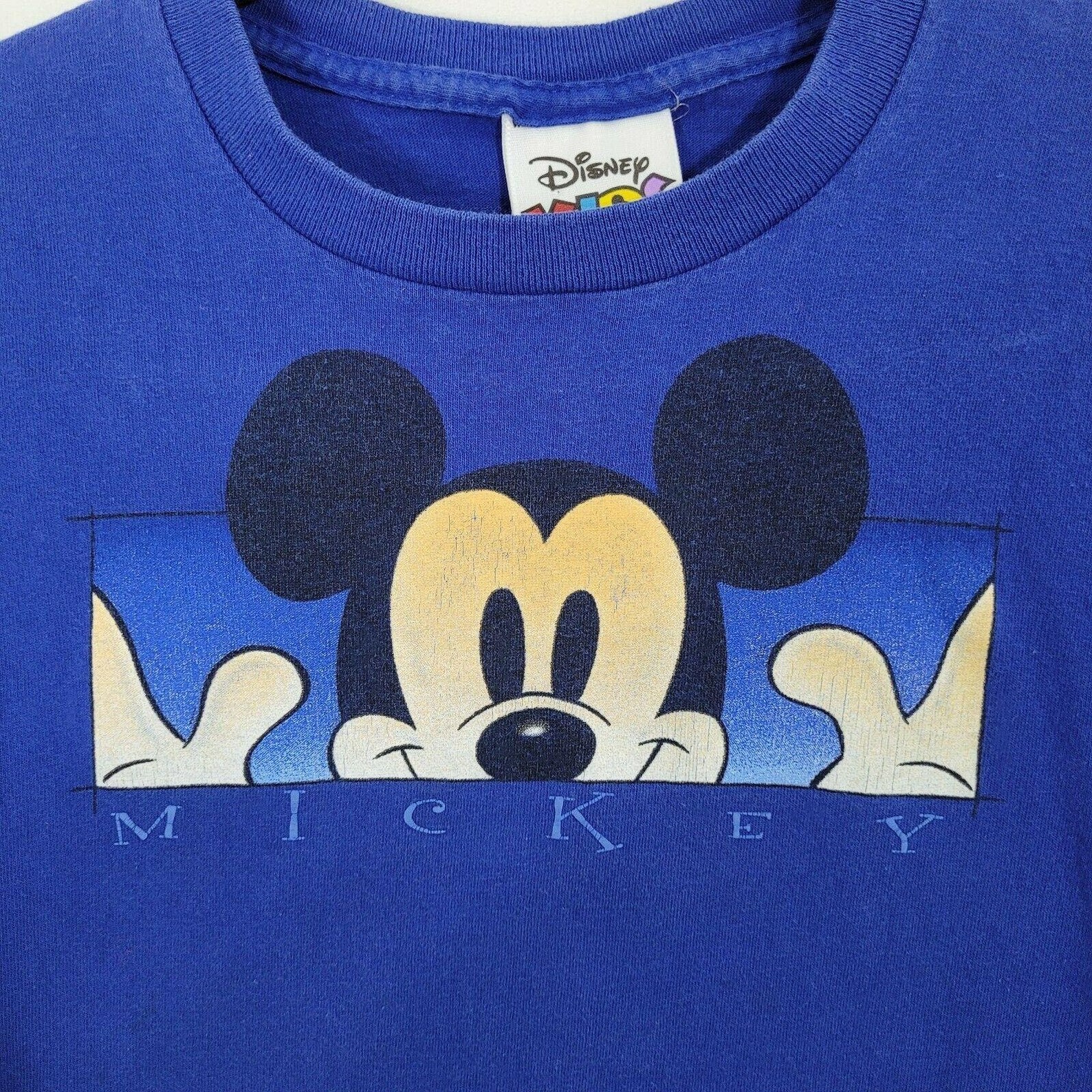 Vintage Disney Kids Mickey Mouse Camisa Niños Tamaño Pequeño Etsy