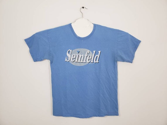 Vintage 1996 Seinfeld T Shirt Men's Size L Blue NB
