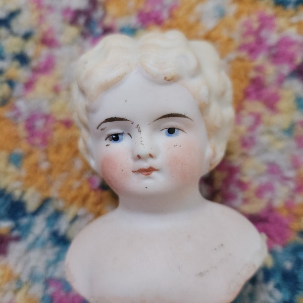 Antique Parian Doll Head/Shoulderplate