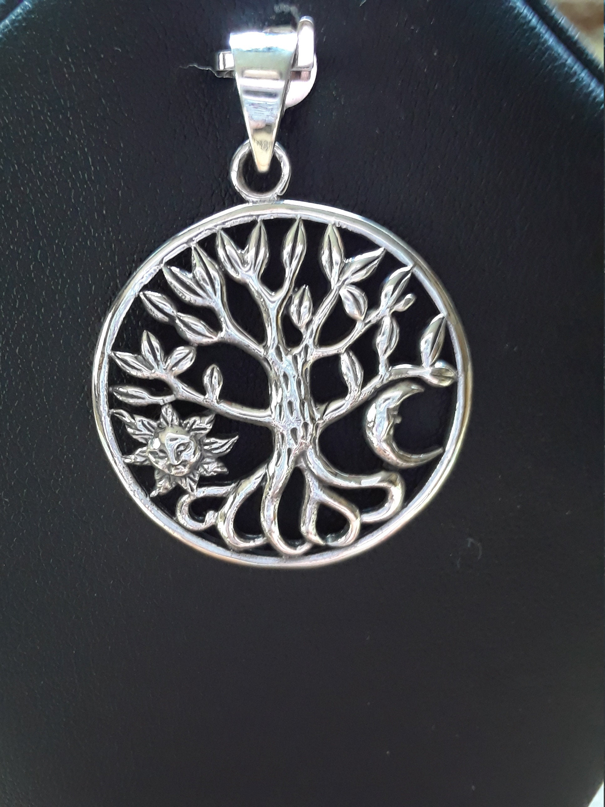 Celtic Sterling Silver Tree of Life Pendant - Etsy