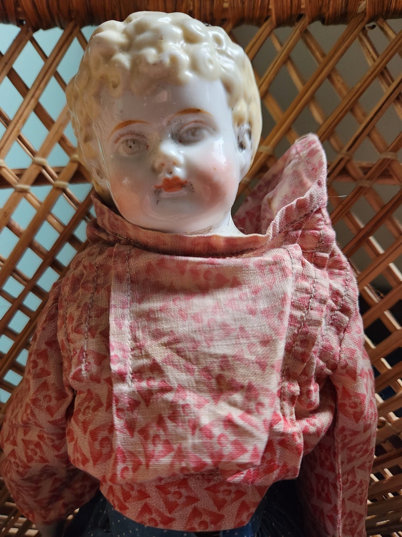 Antique German China Head Doll Etsy