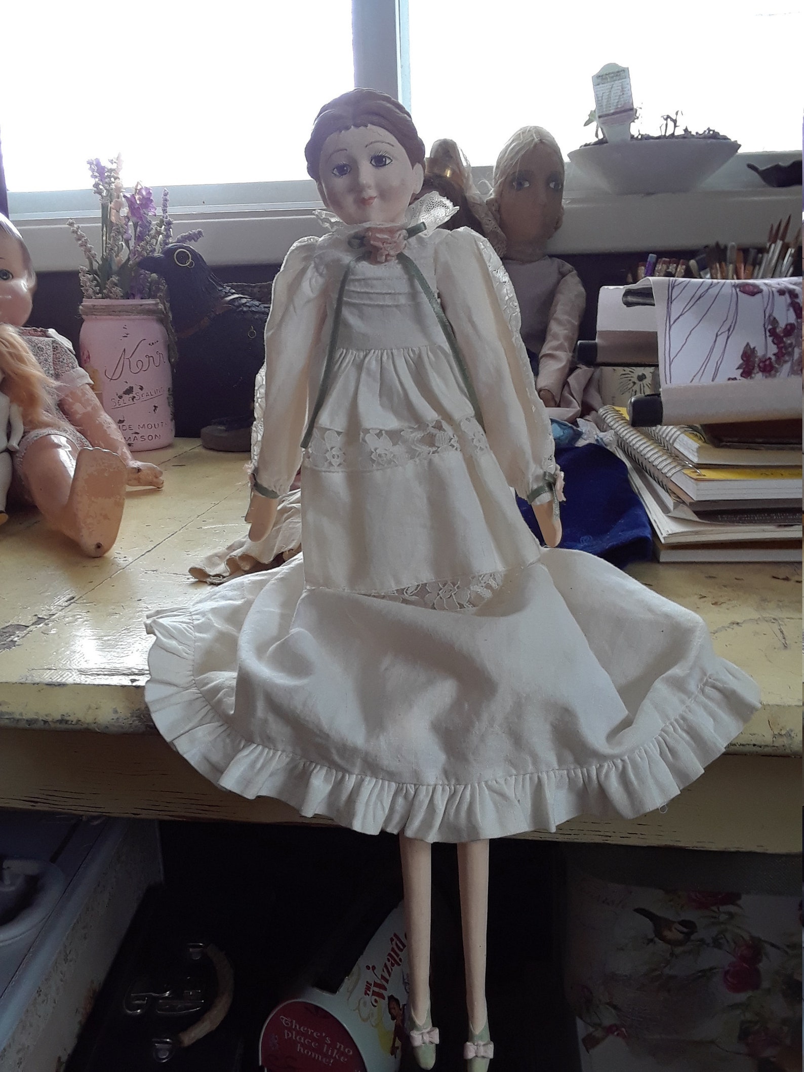 Vintage Regency Style Shelf Sitter Doll Etsy