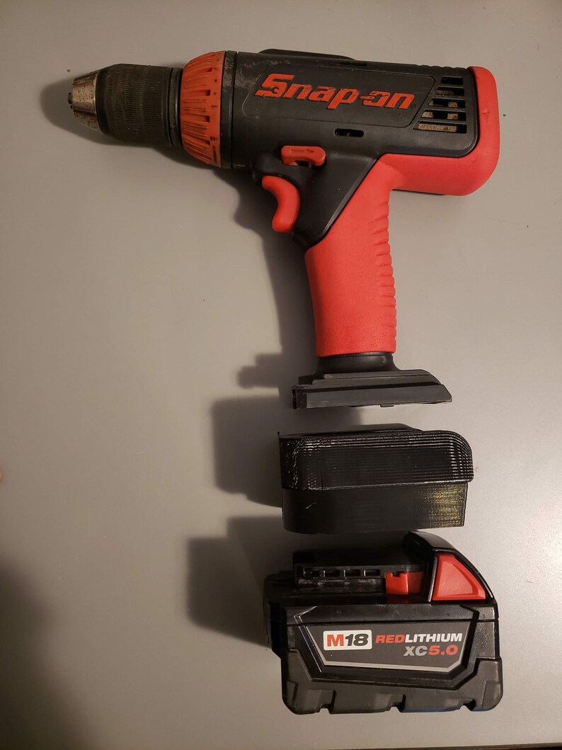 Snap On 18v Nicad tools to M18 Lithium battery adapter Etsy