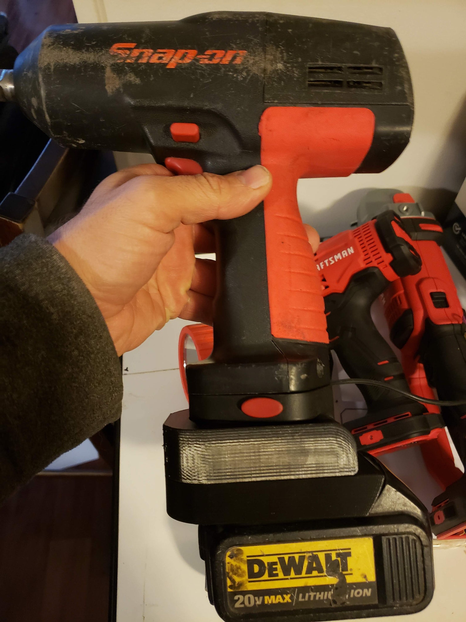 Snap on 18v Nicad to Dewalt Lithium Battery Adapter Etsy