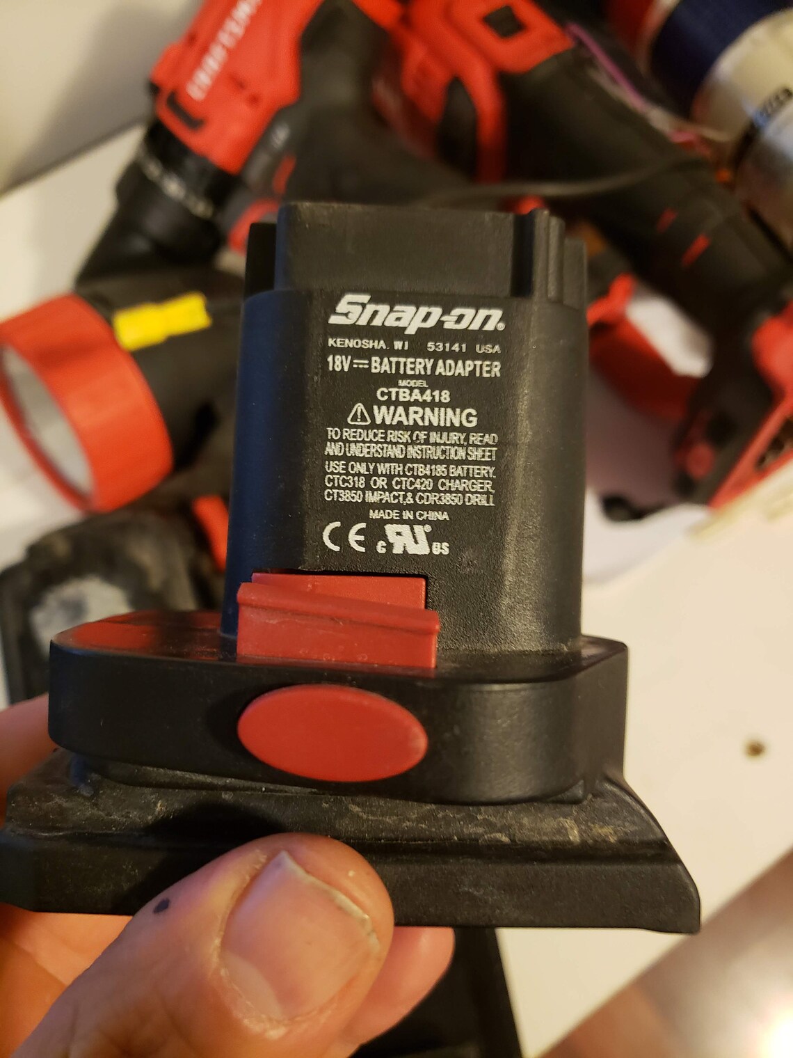 Snap on 18v Nicad to Dewalt Lithium Battery Adapter Etsy UK
