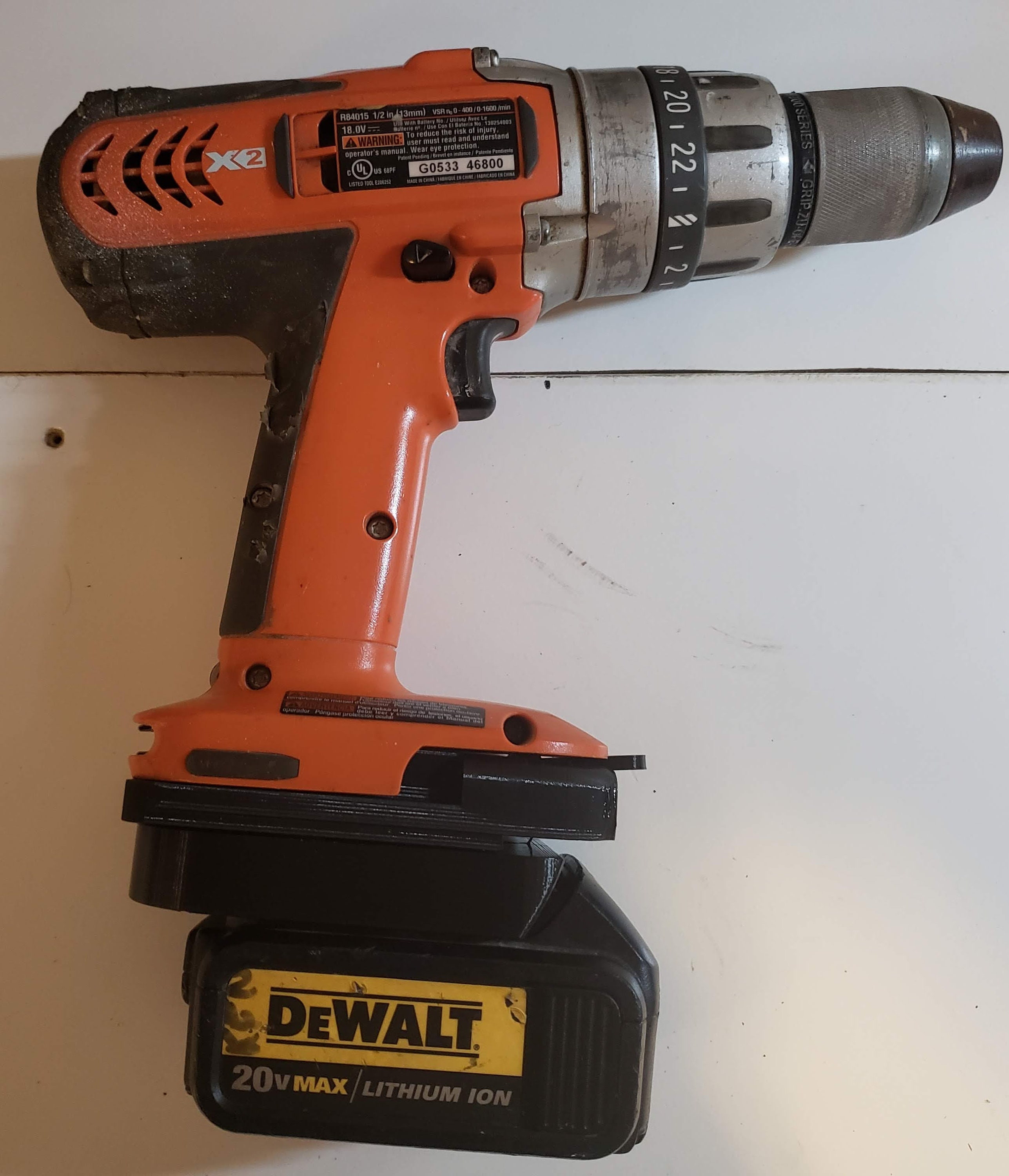 AEG RIDGID Lithium battery to Dewalt tool of DCF899B CrossFire Power