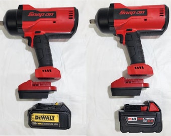 Snap On Lithium Tools to M18 and/or Dewalt Lithium battery Adapter