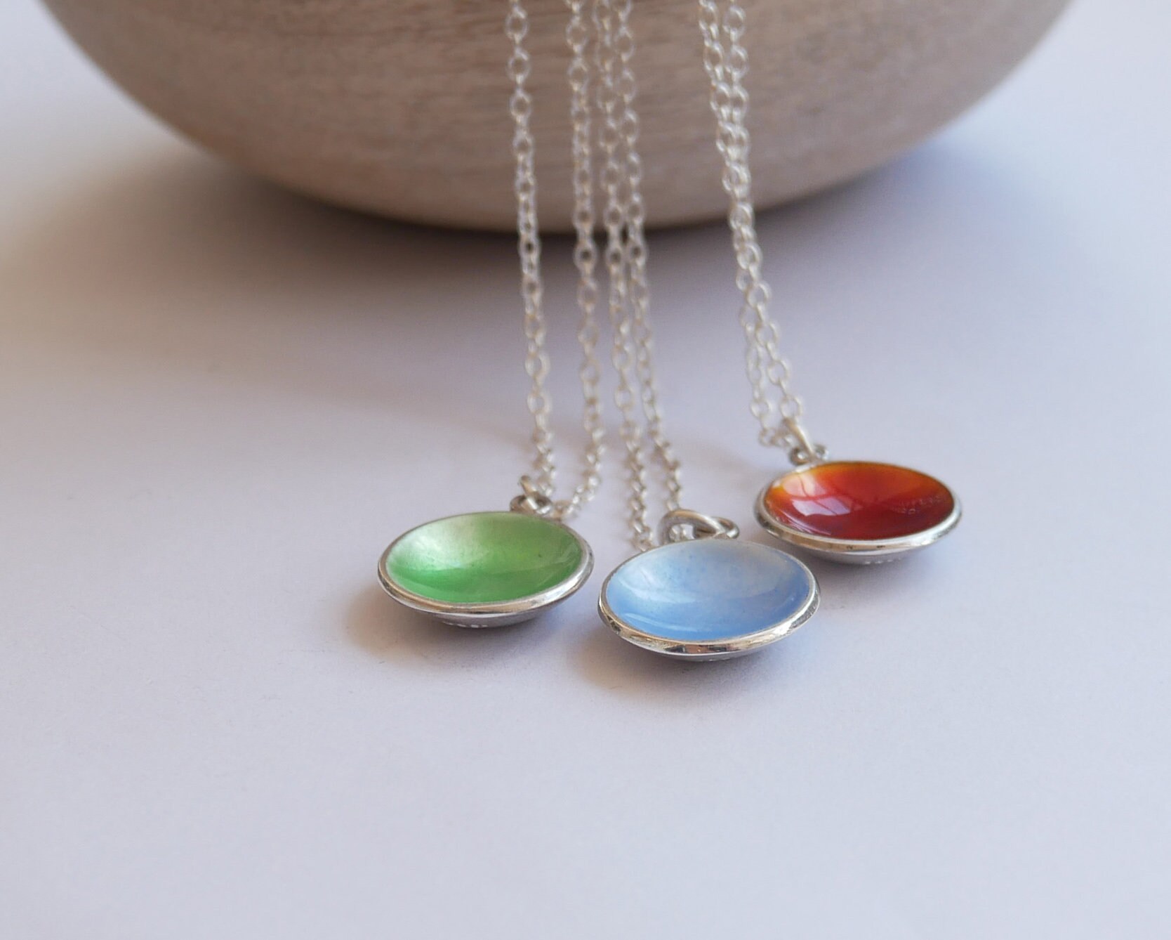Unique jewelleryEnamel necklace/enamel jewellery ukSterling Etsy