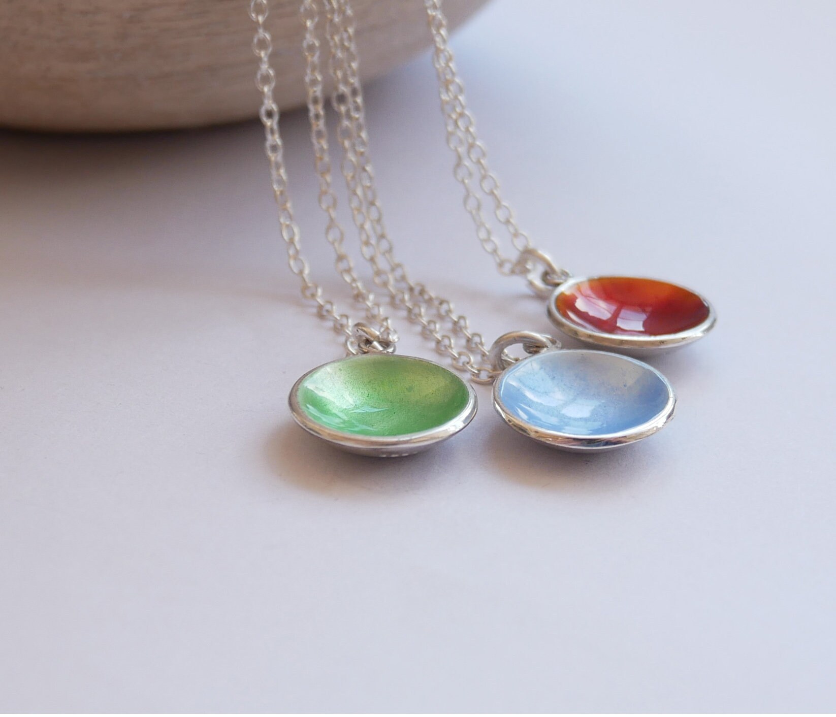Unique jewelleryEnamel necklace/enamel jewellery ukSterling Etsy