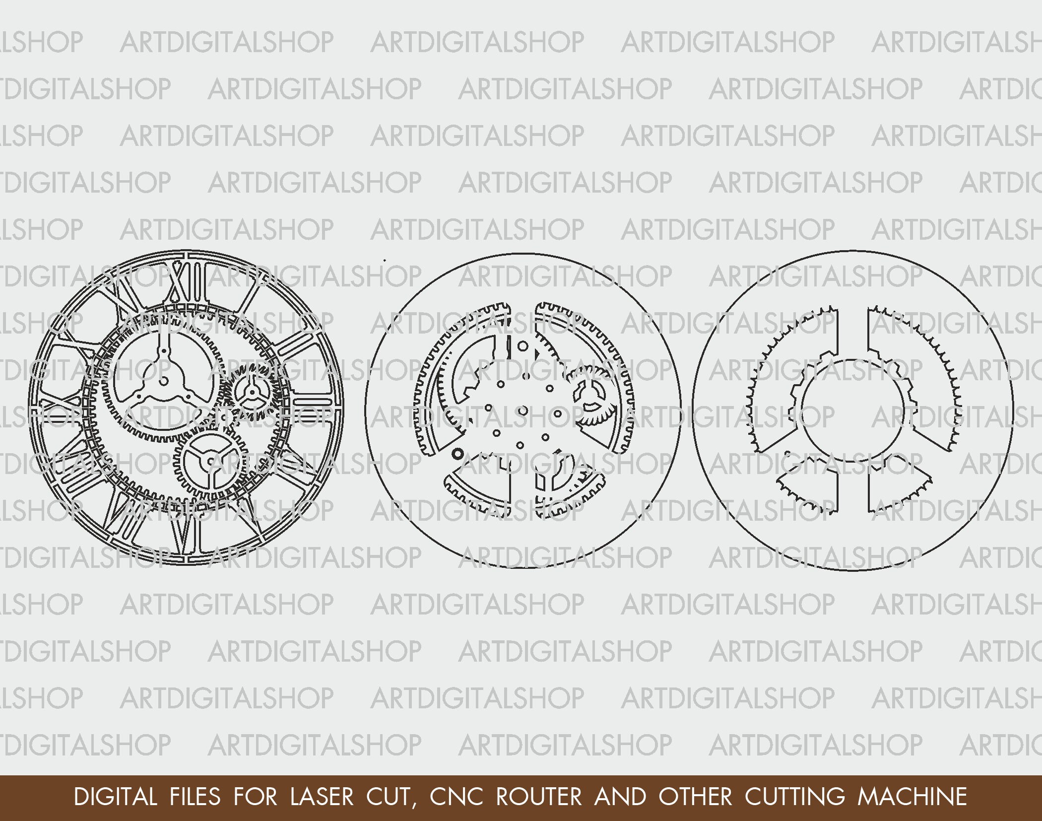 Wall Clock SVG Cut File Multilayer Cricut Diy Cnc - Etsy