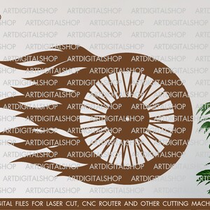 Set of 3 wall clocks, Vector for CNC, Cutting model, Clock laser cut, Laser cut template CNC files, cnc clock, vinyl clock svg, Pdf, EPS image 5