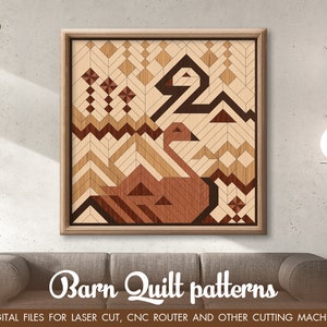 Barn quilt pattern, Barn quilt laser cut file, Glowforge SVG file, Cricut SVG, Puzzle SVG file, Barn Quilt farmhouse porch decor svg, dxf