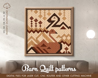 Scheune Quilt Muster, Scheune Quilt Laser geschnitten Datei, Glowforge SVG-Datei, Cricut SVG, Puzzle SVG-Datei, Scheune Quilt Bauernhaus Veranda Dekor Svg, Dxf