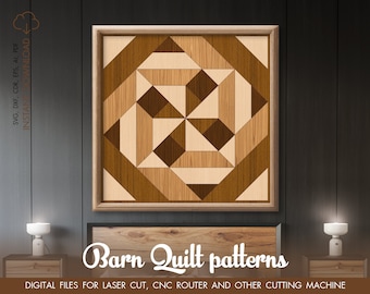 Barn Quilt Farmhouse SVG, Quilt Block svg, File di taglio Farmhouse, file di taglio Cricut, Gowforge svg, Glowforge cut, arredamento della parete della camera da letto della fattoria