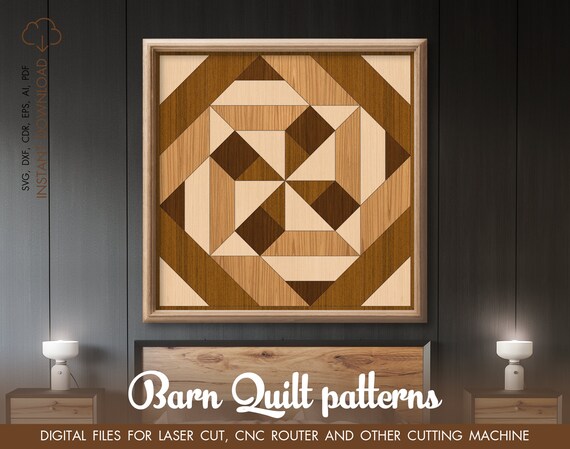 Download Barn Quilt Laser Cut Files For Glowforge Projects With Navajo Inspired Design Glowforge Cut File Gowforge Svg Barn Quilt Dxf Cricut Svg Kits How To Craft Supplies Tools Vadel Com