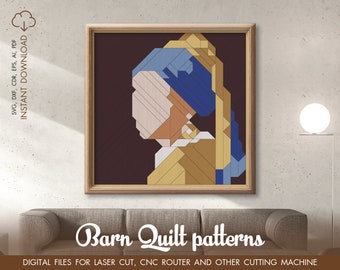 Il tuo acquisto è una preghiera per l'Ucraina. Salva l'Ucraina!  cut file, Cricut cut file, Gowforge svg, Girl with a Pearl Earring camera da letto decorazione murale