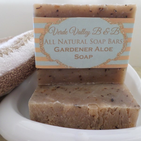 Gardeners Aloe Soap, Gardeners Aloe Bar Soap, Gardeners Aloe Soap Bar, Aloe Hand Soap, Handmade Soap, Aloe Soap, Natural Soap, Vegan Soap