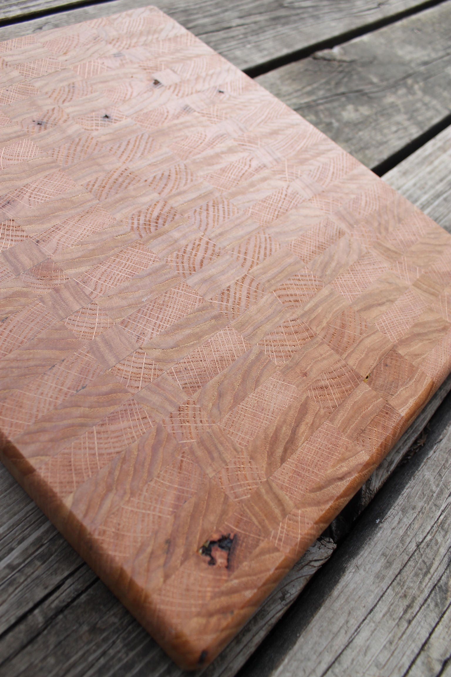 Checkered butcher block, end grain cutting board – NonnasWoodShop