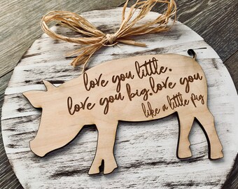 SOUL-73K Pigs in Love Sty 'Soulmates' Photo Keyring Animal Gift SOUL-73K Pigs in Love Sty 'Soulmates' Photo Keyring Animal Gift