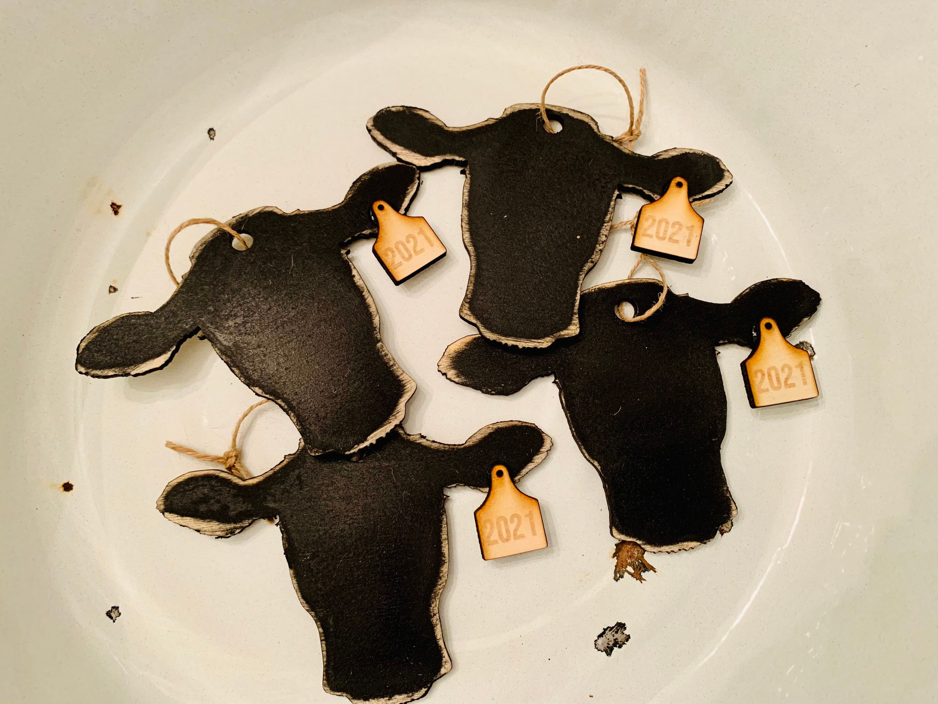 Christmas ornaments cows personalized ornament gift for | Etsy