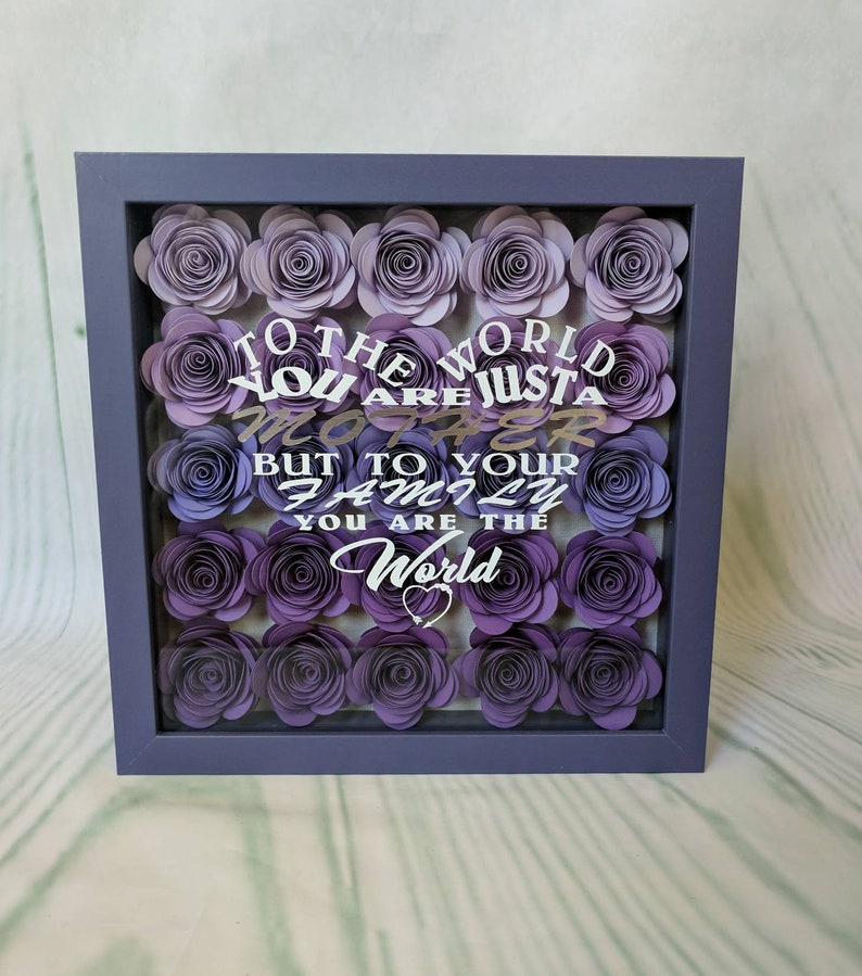 Mother's Day shadow box | Etsy