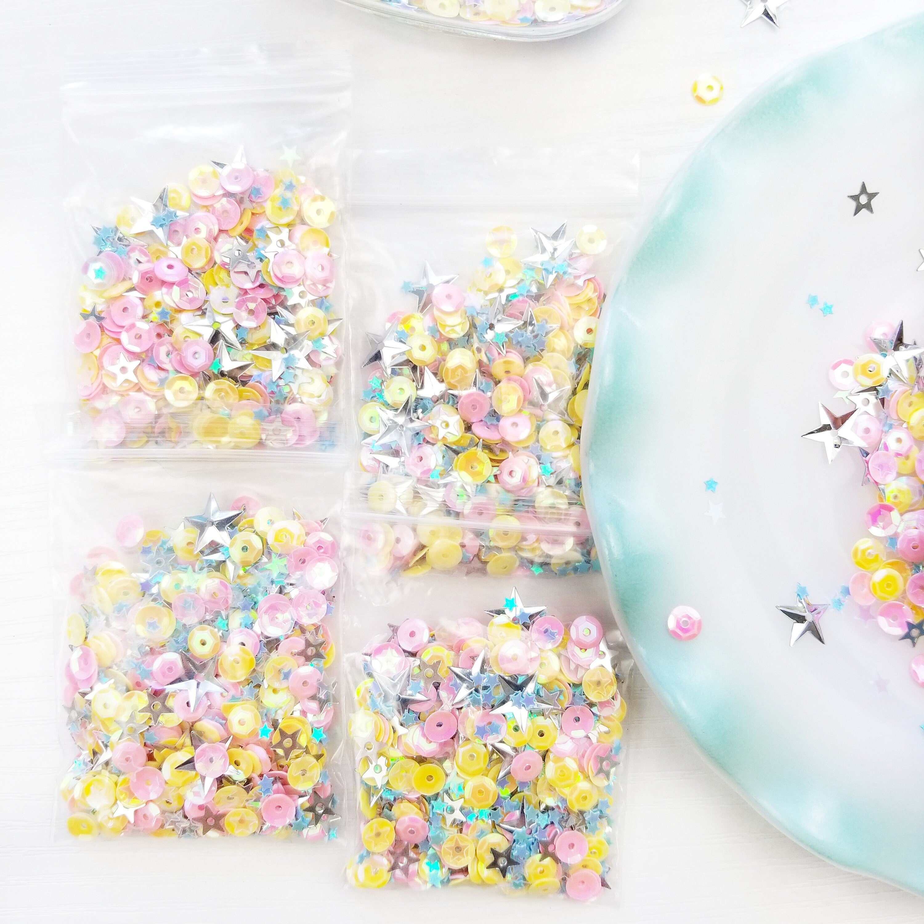 Sequin Mix Craft Shaker Confetti Mix for Junk Journals and Etsy